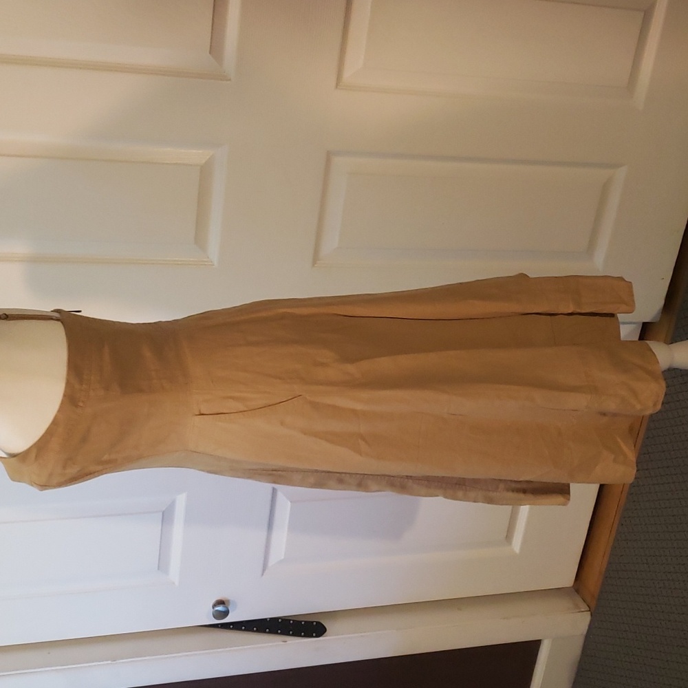 New Banana Republic Mind Dress Sz 4 Tan color - Picture 5 of 12